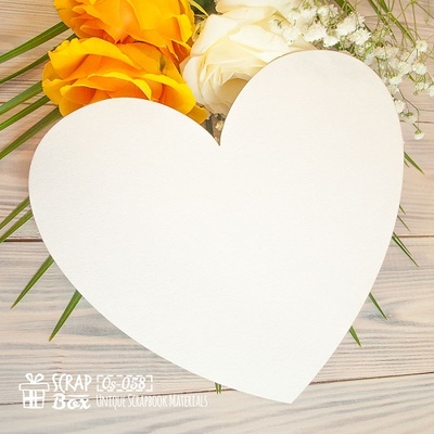 Основа для альбому ScrapBox у формі серця (1 шт.) Оs-058