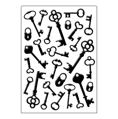 Папка для тиснения Crafts Too - Embossing Folder - Keys and Locks