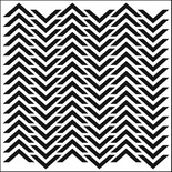 Маска The Crafter's Workshop - Mini Template Chevron, 15х15см