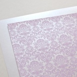 Аркуш дизайнерського паперу з візерунком Розкішно 2, колір Бузок, А4