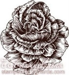 Акриловый штамп FL003a Роза, размер 5,5 * 6 см