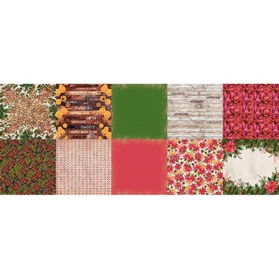 Набор бумаги 20Х20 Botany winter, ТМ Фабрика Декору