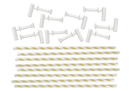 Трубочки і держаки для вертушок від We R Memory Keepers - Lemon Pinwheel Attachments