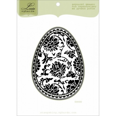 Акриловий штамп Lesia Zgharda Писанка велика SW006, 6,7*9,3cм