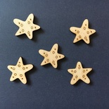 Деревʼяна фігурка WOOD-109 - Морська зірка, 1 штука