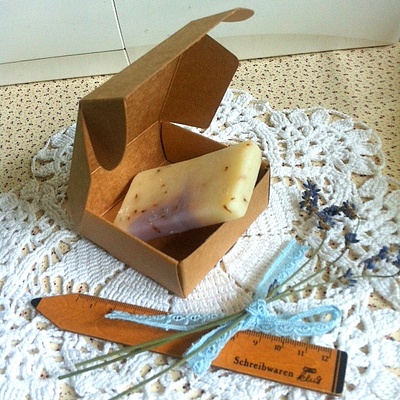 Коробка пакувальна, крафт-картон, 7,2*7,2*2,7 см, 1 щіт.