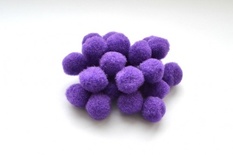 Помпон от ScrapBerry's, фиолетовый, 1,8 см, 25 шт
