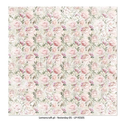 Аркуш двостороннього паперу для скрапбукінгу від LemonCraft - Yesterday 05