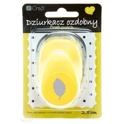 Дірокол фігурний 2,5см Листочок берези, TM dpCraft (Dalprint)