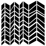 Маска The Crafter's Workshop - Mini Chunky Chevron, 15х15см