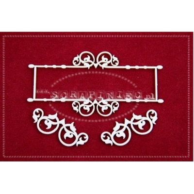 Чипборд Scrapiniec - Рамка і завиток Венеції