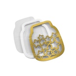 Заготовка для шейкера Баночка із зірками 7,5х10,5см, колір золото, ТМ Фабрика Декору