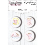 Набор скрапфишек Фабрика Декора из 4 шт № 154