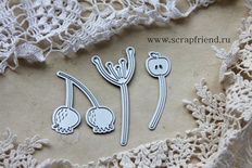 Набір ножів для вирубки від Scrapfriend - Ліна Лето, 3 штуки