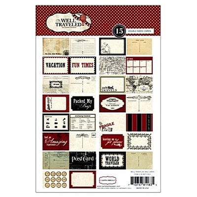 Карточки для журналінгу Carta Bella Well Travelled - Postcard Pack