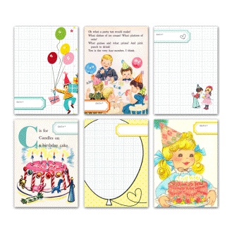 Картка для журналінгу «Журналінг» від Pretty Little Studio - Birthday Candles Journaling Cards