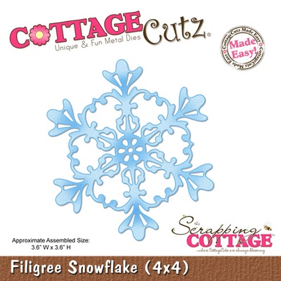 Ніж для вирубки CottageCutz Filigree Snowflake, 10x10 см