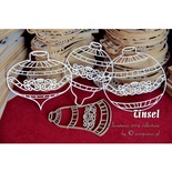 Чипборд Scrapiniec - Новорічний набір Tinsel, 5шт.ук