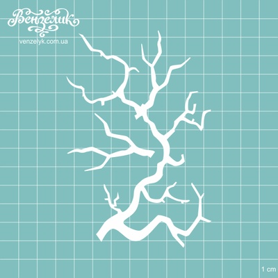 Чипборд від Вензелик - Набір гілок 02, розмір: 4,7 і 11,7 см