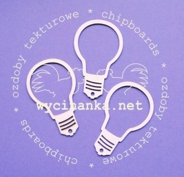 Чипборд від Wycinanka - Лампочки, 3 шт.