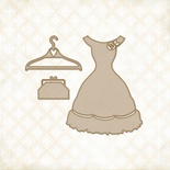 Чипборд Blue Fern StudiOs-Charlotte's Dress Set