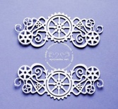 Чипборд від Wycinanka "STEAMPUNK - dekory, wz?r 2" - стімпанк - декор,