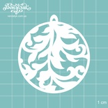 Чипборд від Вензелик - Ялинкова прикраса 06, розмір: 60x65 мм