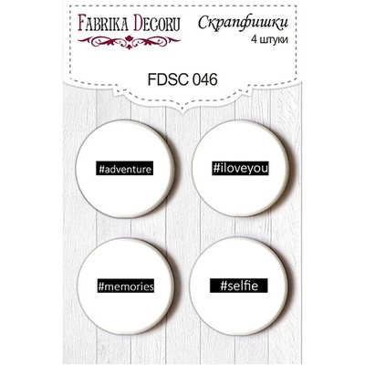Набір скрап-фішок від ТМ Фабрика Декору з 4 шт. FDSC 046