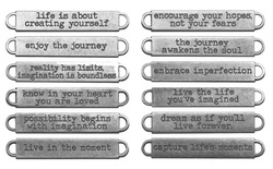 Набор металлических украшений Tim Holtz Ideaology - Word Bands