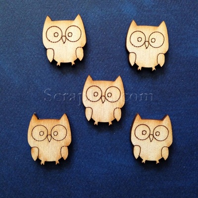 Деревʼяна фігурка WOOD-003 - Сова, 1 штука