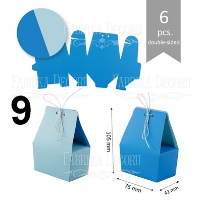 Набір паперових заготовок 004, ТМ Fabrika Dekoru, 6 штук, вибір кольору