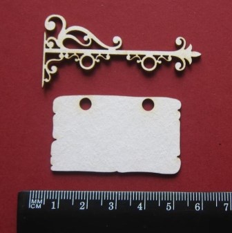 Чипборд от Вензелик - Вывеска, размер чипборда: 50*55 мм