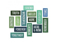 Лезвие от Sizzix - Tim Holtz - Thinlits Die Set 16 Pack - Friendship Words - Block