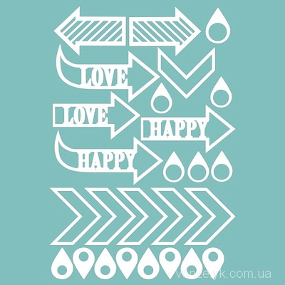 Чипборд від Вензелик - Набір стрілок 04, 99x145 мм