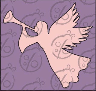 Чипборд. Ангел Різдва. Маленький