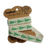 Стрічка декоративна від ScrapBerryʼs - Новорічна Ялинка, 15мм, 2м, бавовна