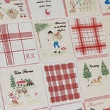 Лен Деревня - красный, размер:40х29см