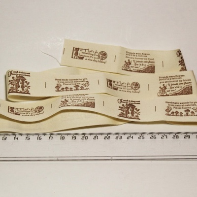 Стрічка від Thailand - Lovely Print Cotton Ribbon Label String Four Patterns, 1 метр