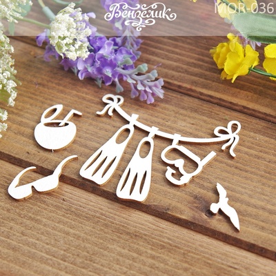 Чипборд від Вензелик - Набір мисливця 02, розмір: 71x81 мм