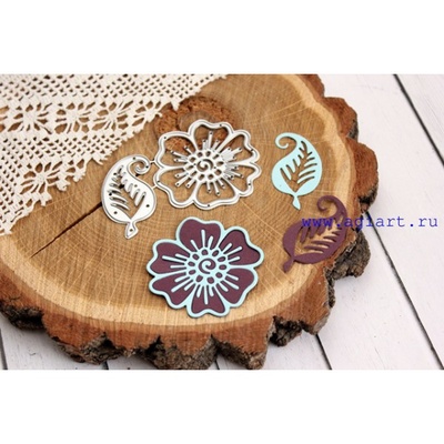 Нож для вырубки "Цветок с листочком" от AgiArt
