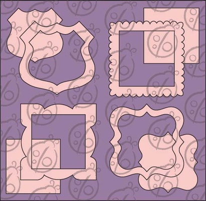 Чипборд Набір рамок №3. Великі
