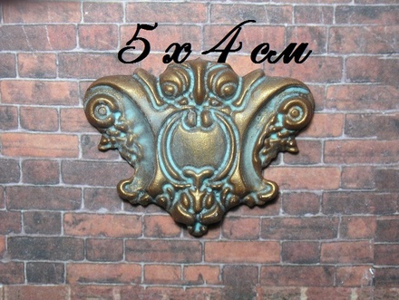 Гіпсовий декор під окислений метал від E.В., 5x4 см