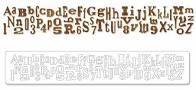 Лезвие от  Sizzix Sizzlits Decorative Strip Alphabet Die - Alphabetical