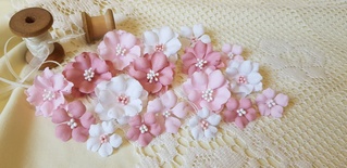 Набір квітів з тканини (18 шт.)