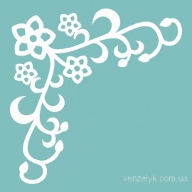 Чипборд від Вензелик - куточки 02, розмір: 57*57 мм