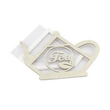 Заготовка для шейкера Заварювальний чайник 13,1x9,9 см, колір молочний, ТМ Фабрика Декору