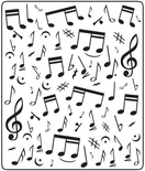 Папка для тиснення Crafts Too Embossing Folder - Music Notes