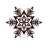 Акриловий штамп Christmas Stamp SR064 Сніжинка, розмір 5х4,3 см