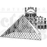Штамп від ПСК - Франція, Лувр, 7х5см