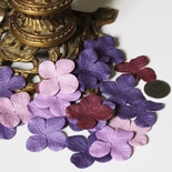 Гортензия, микс цветов: фиолетовый, 3,2 см, 20 шт.